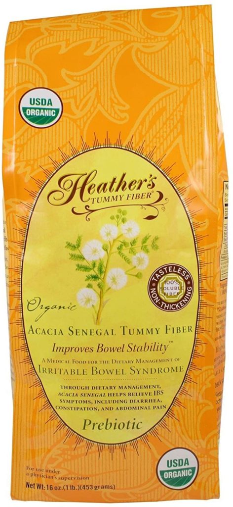 Heather's Tummy Fiber Organic Acacia Senegal  الالياف