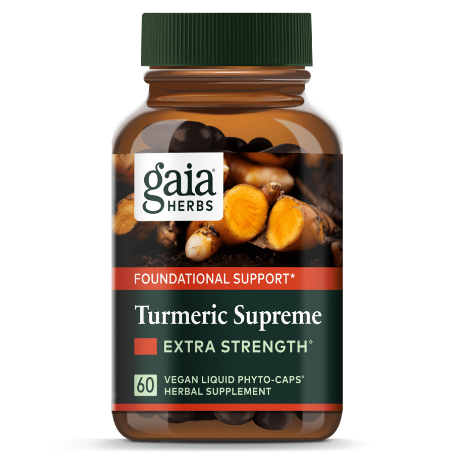 كبسولات كركم جيا هيربس Gaia Herbs Turmeric Supreme Extra Strength